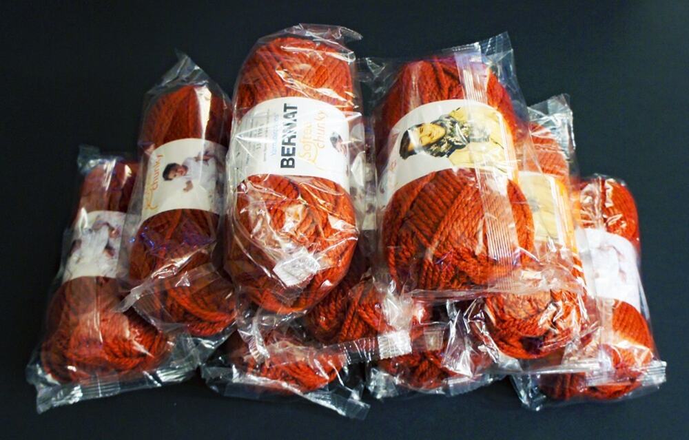 Bernat Yarn Lot of 7 Skeins - Redwood, Sequoia 28522 STILL SEALED in Wrapper
